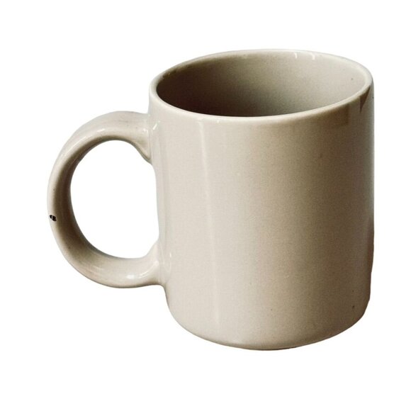 Mount Clemens Pottery Fox Face Mug Beige Ceramic Coffee Cup - Picture 3 of 6